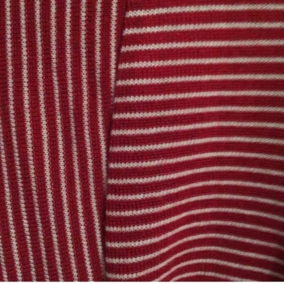 Francesca’s | Cardigan | Striped Red/White - Picture 2 of 9